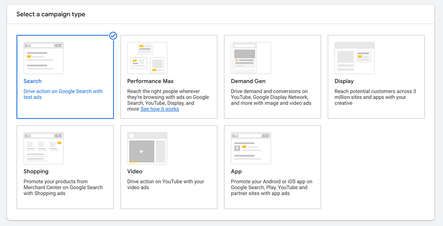 Standard Search Campaigns