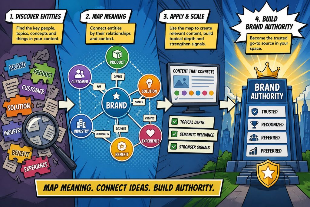 Semantic Entity Mapping Used in AI Marketing to Build Authority
