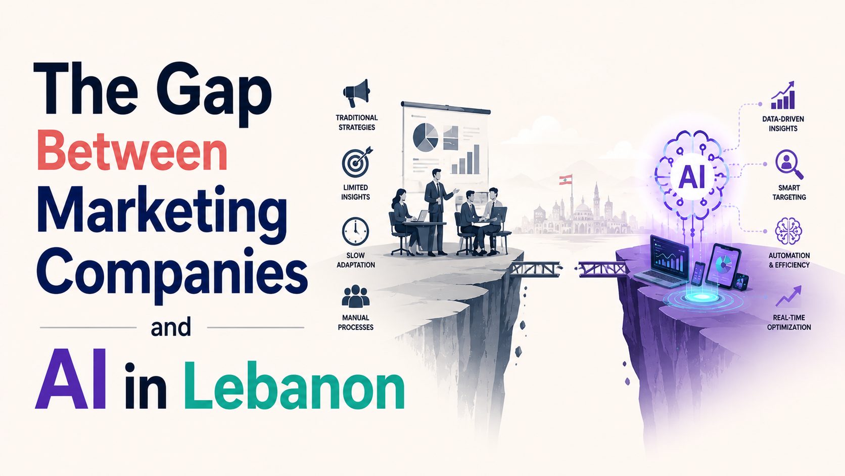 gap between marketing companies and AI